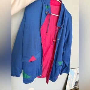 Y2K 80/90s Colorblock Jacket Reversible